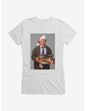 National Lampoon's Christmas Vacation Unwrap On Arrival Girl's T-Shirt, WHITE, hi-res