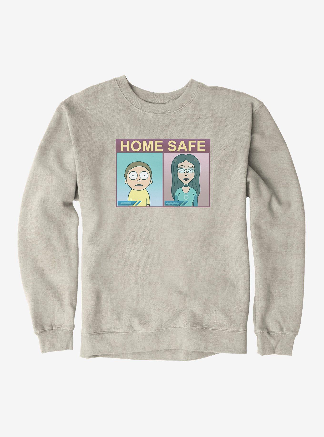 Rick And Morty Home Safe Sweatshirt, , hi-res