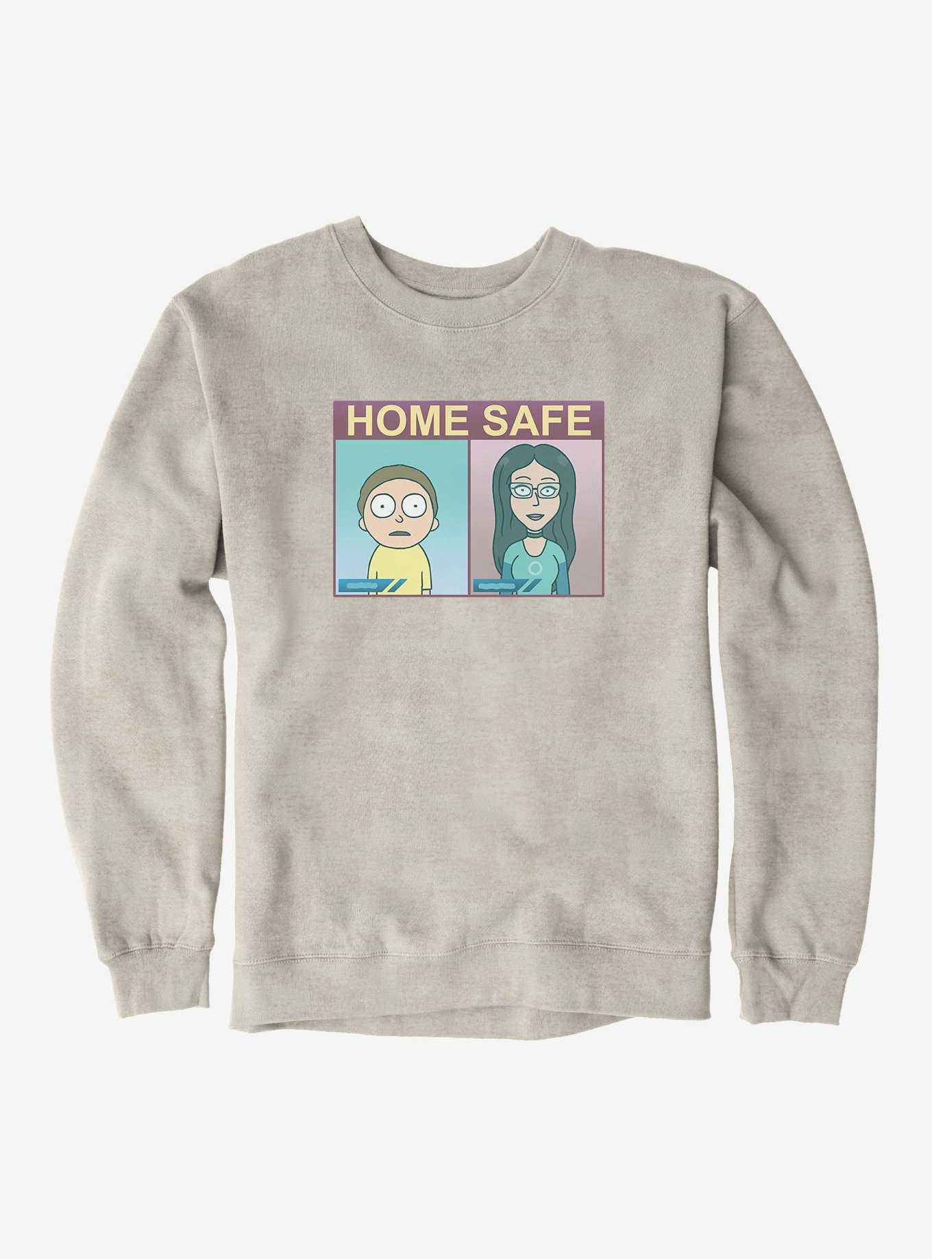 Rick And Morty Home Safe Sweatshirt, , hi-res