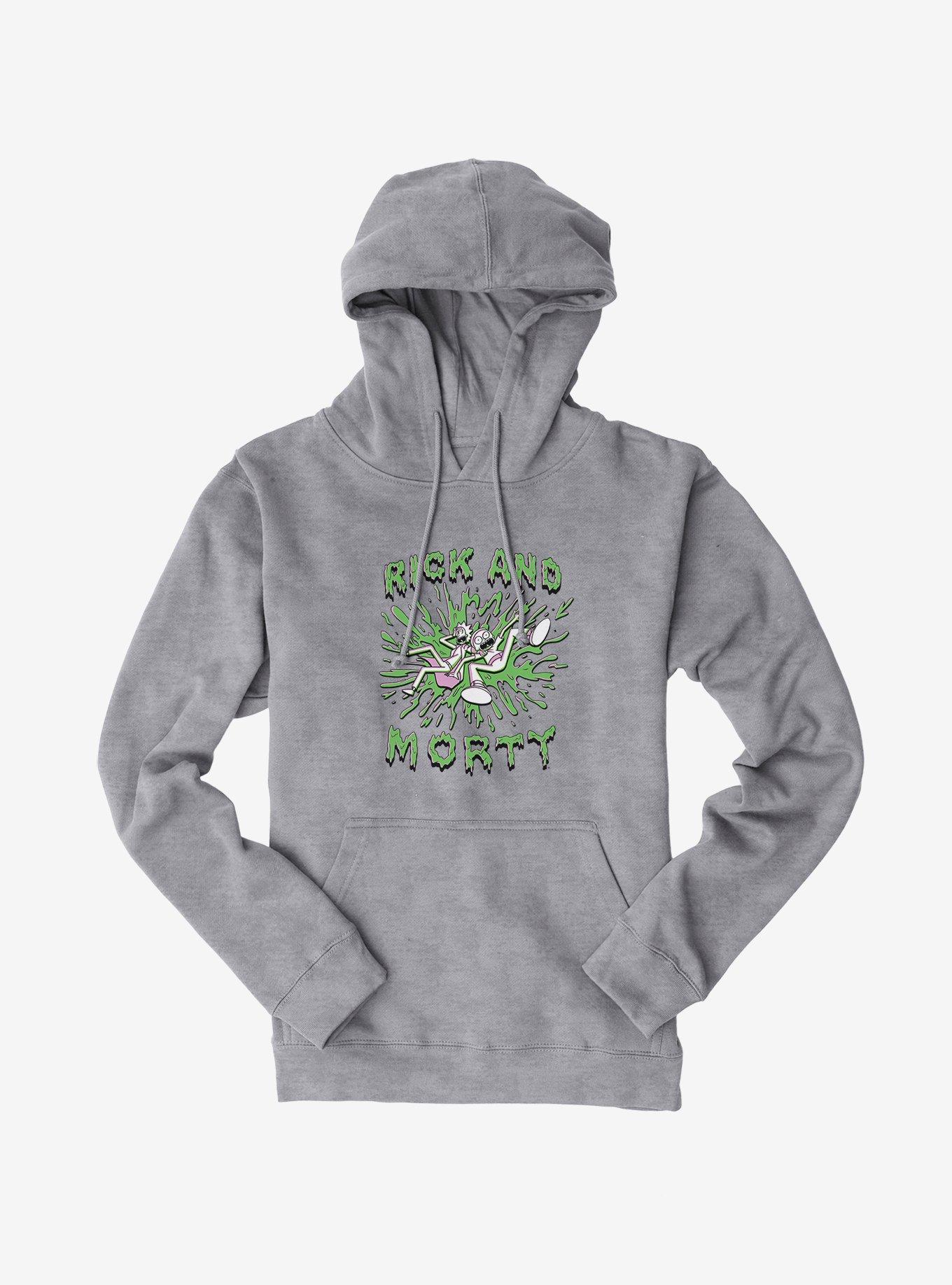 Rick And Morty Splatter Hoodie, , hi-res