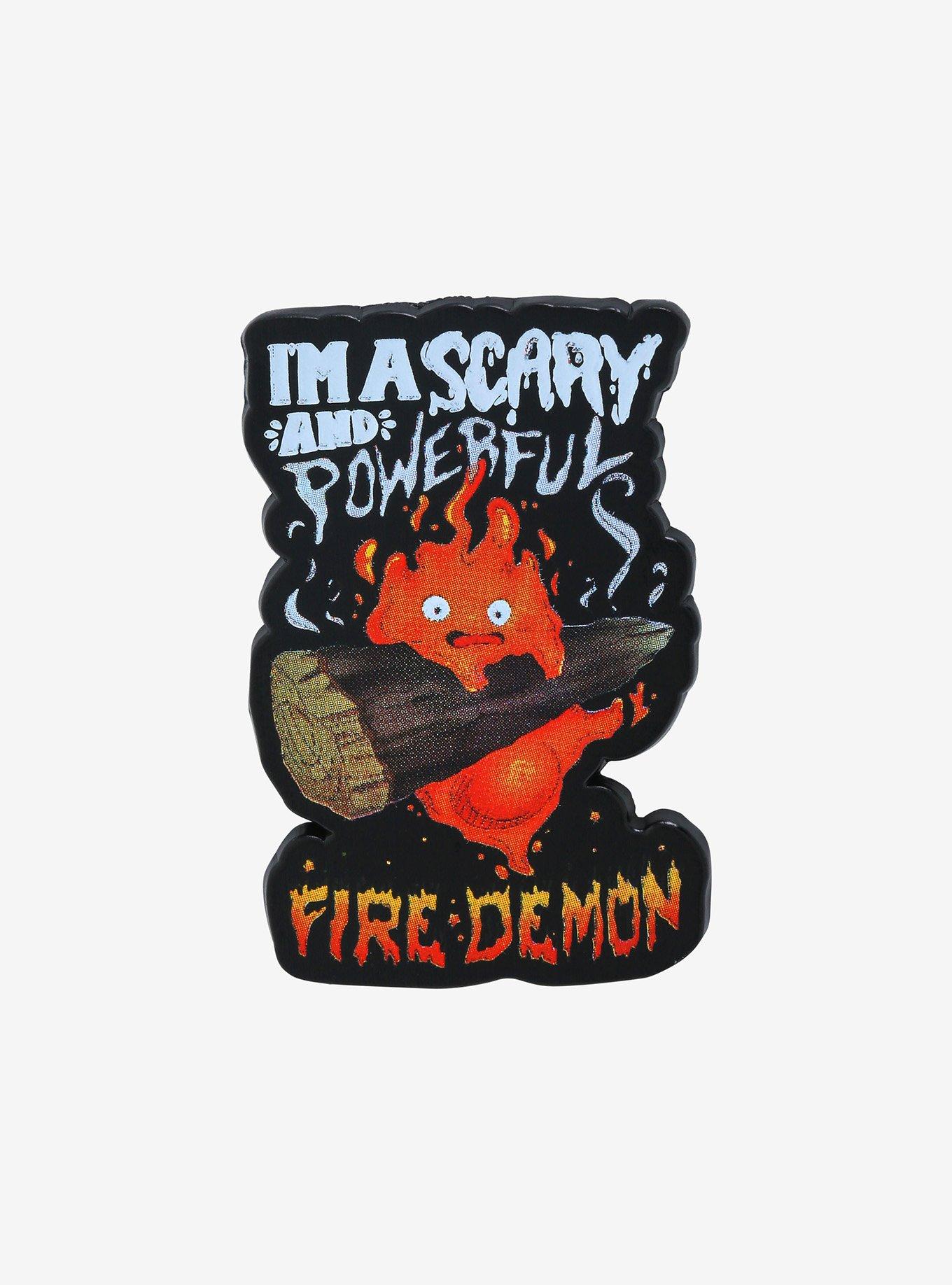 Studio Ghibli Howl's Moving Castle Calcifer Fire Demon Enamel Pin - BoxLunch Exclusive, , hi-res