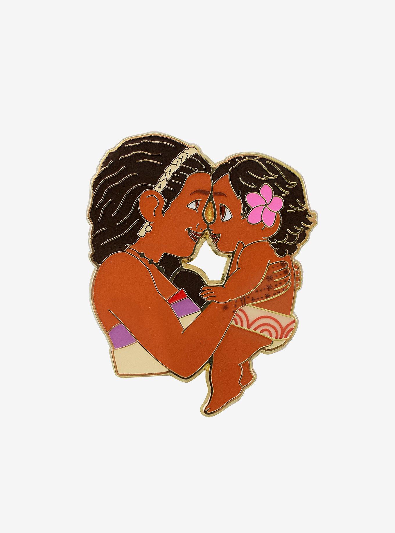 Disney Moana Baby Moana & Mom Enamel Pin - BoxLunch Exclusive, , hi-res