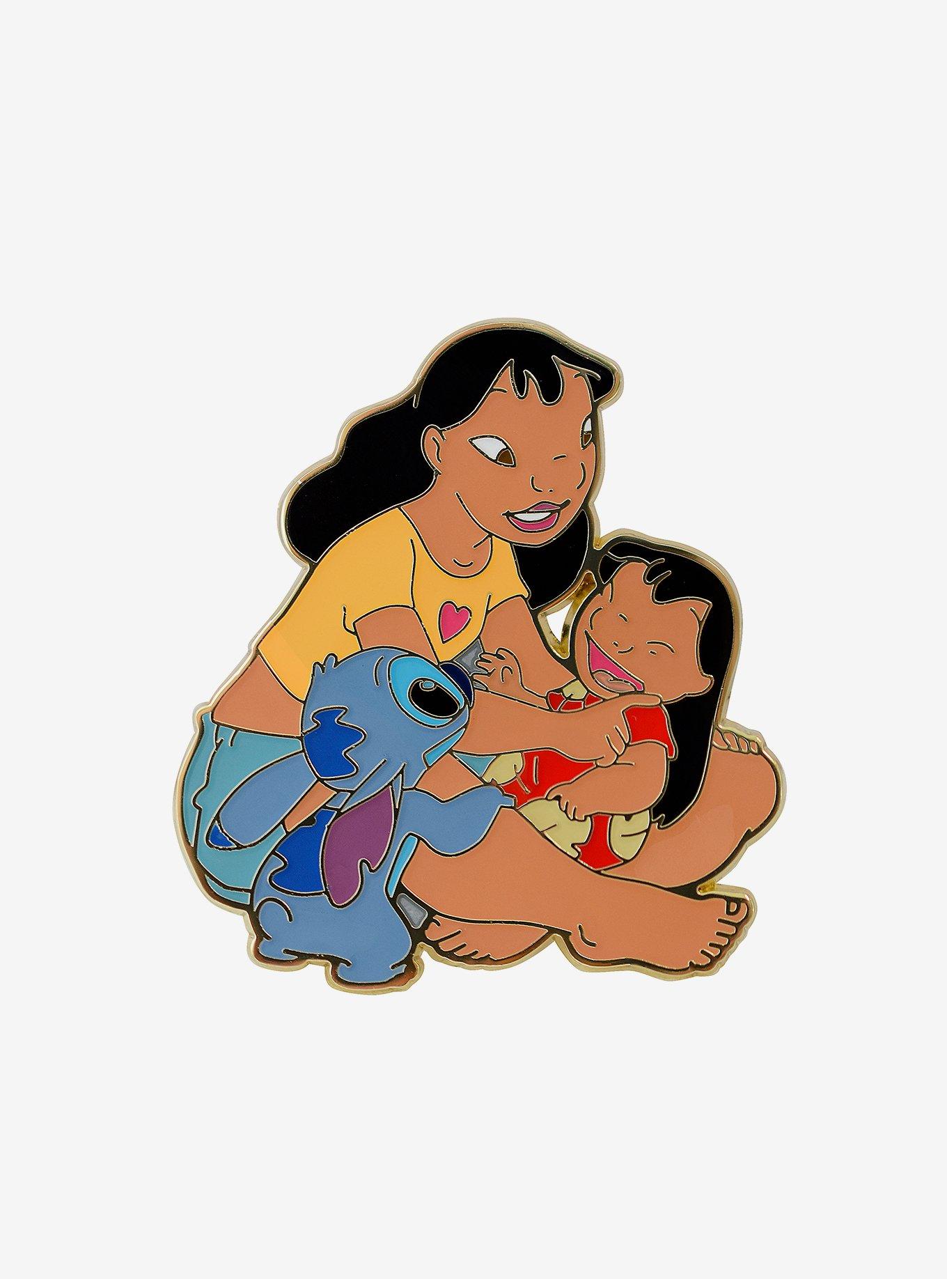 Disney Lilo & Stitch Nani & Lilo Enamel Pin - BoxLunch Exclusive, , hi-res
