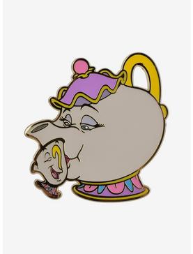Disney Beauty and the Beast Chip & Mrs. Potts Enamel Pin - BoxLunch Exclusive, , hi-res