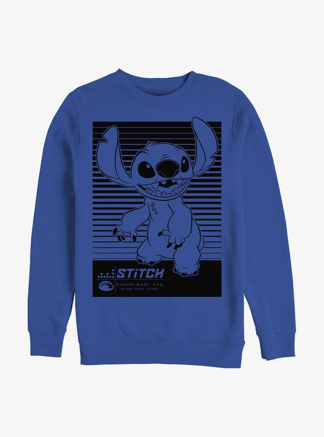 Disney Lilo & Stitch Experiment 626 Crew Sweatshirt, ROYAL, hi-res
