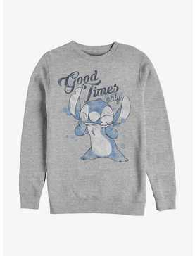 Disney Lilo & Stitch Good Times Only Crew Sweatshirt, , hi-res