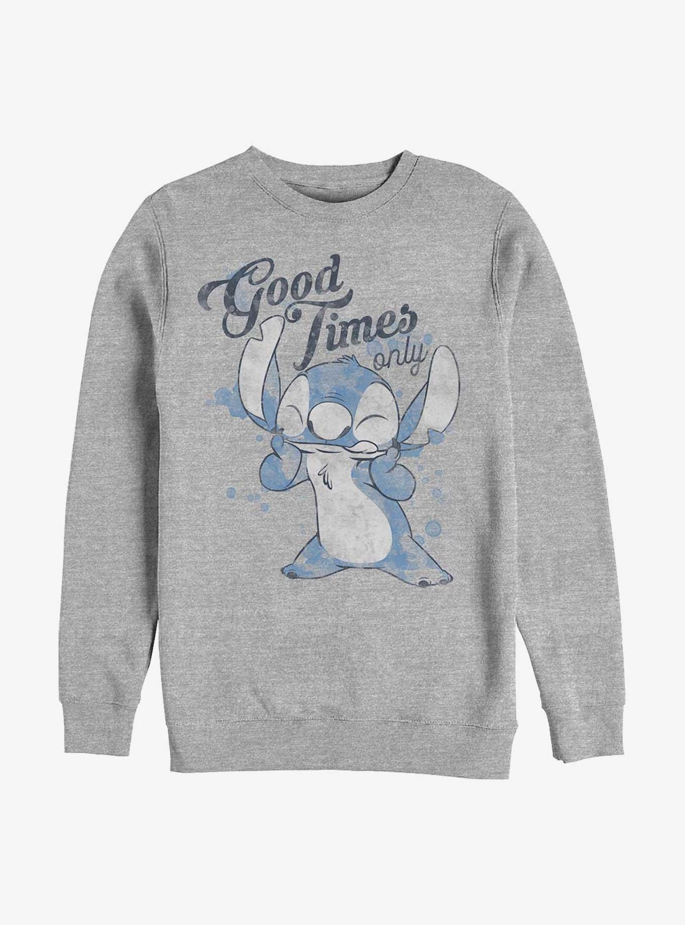 Disney Lilo & Stitch Good Times Only Crew Sweatshirt, , hi-res