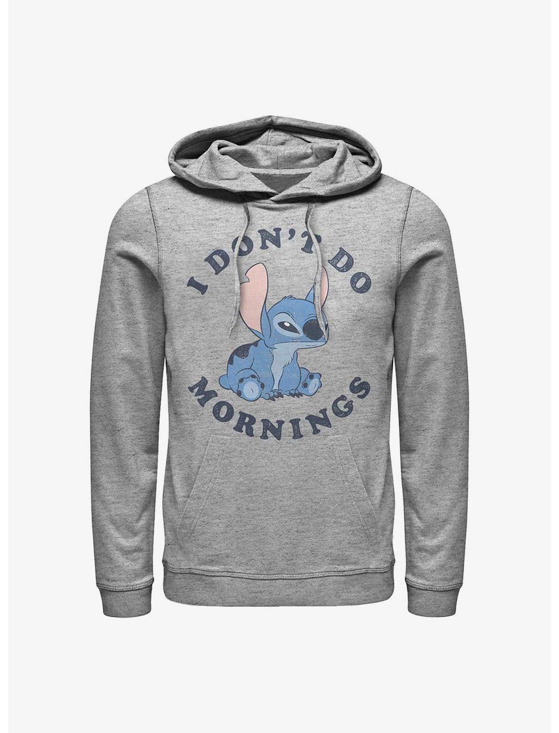 Disney Lilo & Stitch I Don't Do Mornings Hoodie, ATH HTR, hi-res