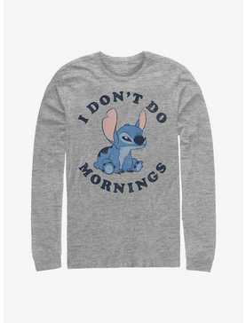 Disney Lilo & Stitch I Don't Do Mornings Long-Sleeve T-Shirt, , hi-res