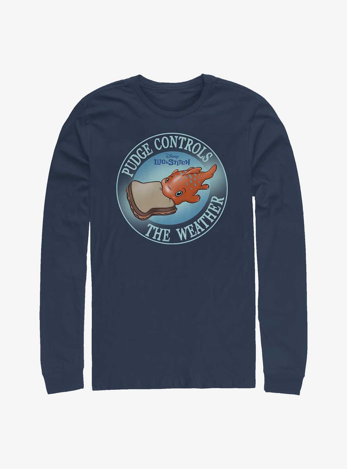 Disney Lilo & Stitch Pudge Controls The Weather Long-Sleeve T-Shirt, , hi-res