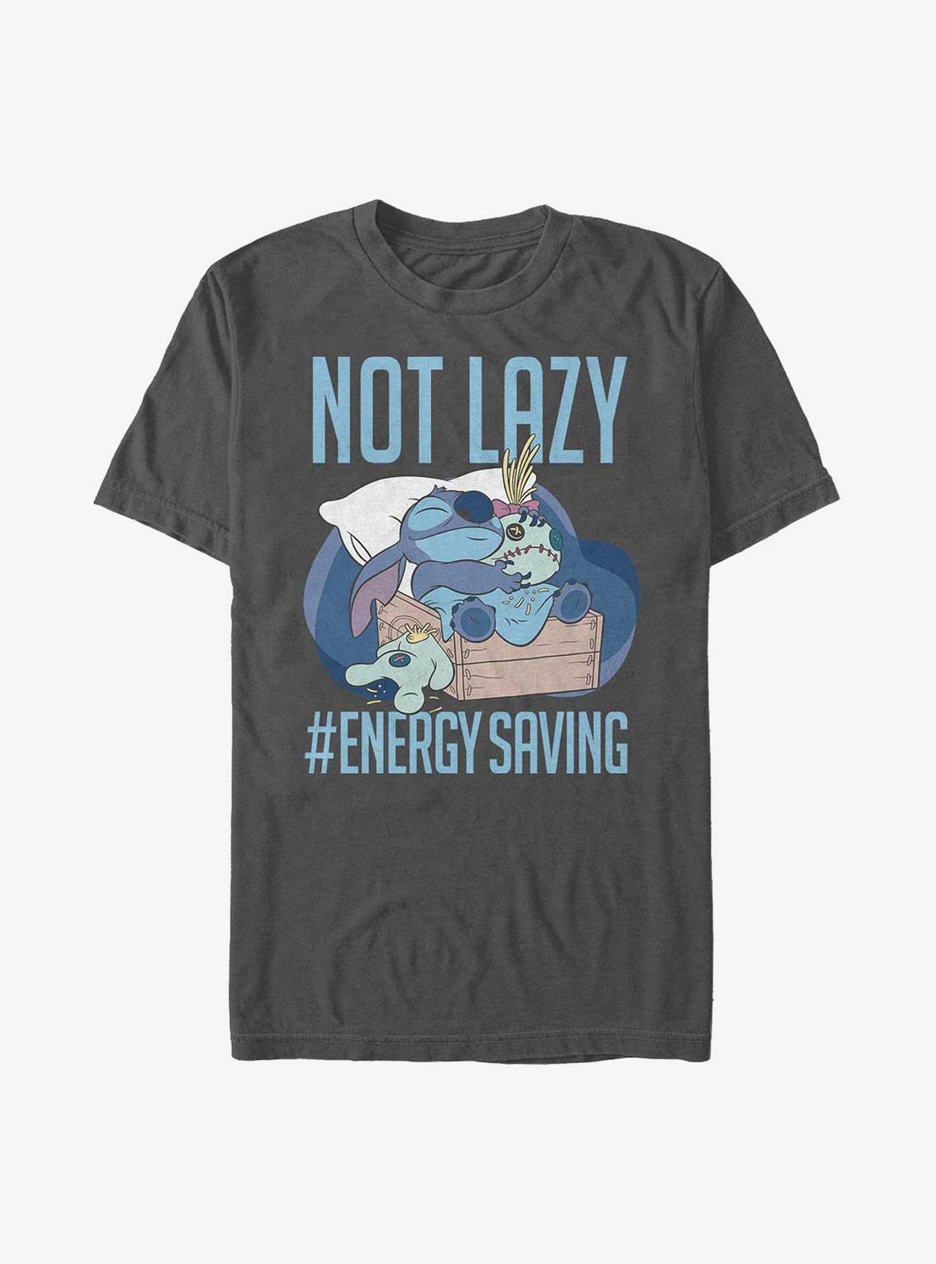 Disney Lilo & Stitch Not Lazy Energy Saving T-Shirt, , hi-res