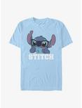 Disney Lilo & Stitch Tongue Out T-Shirt, LT BLUE, hi-res