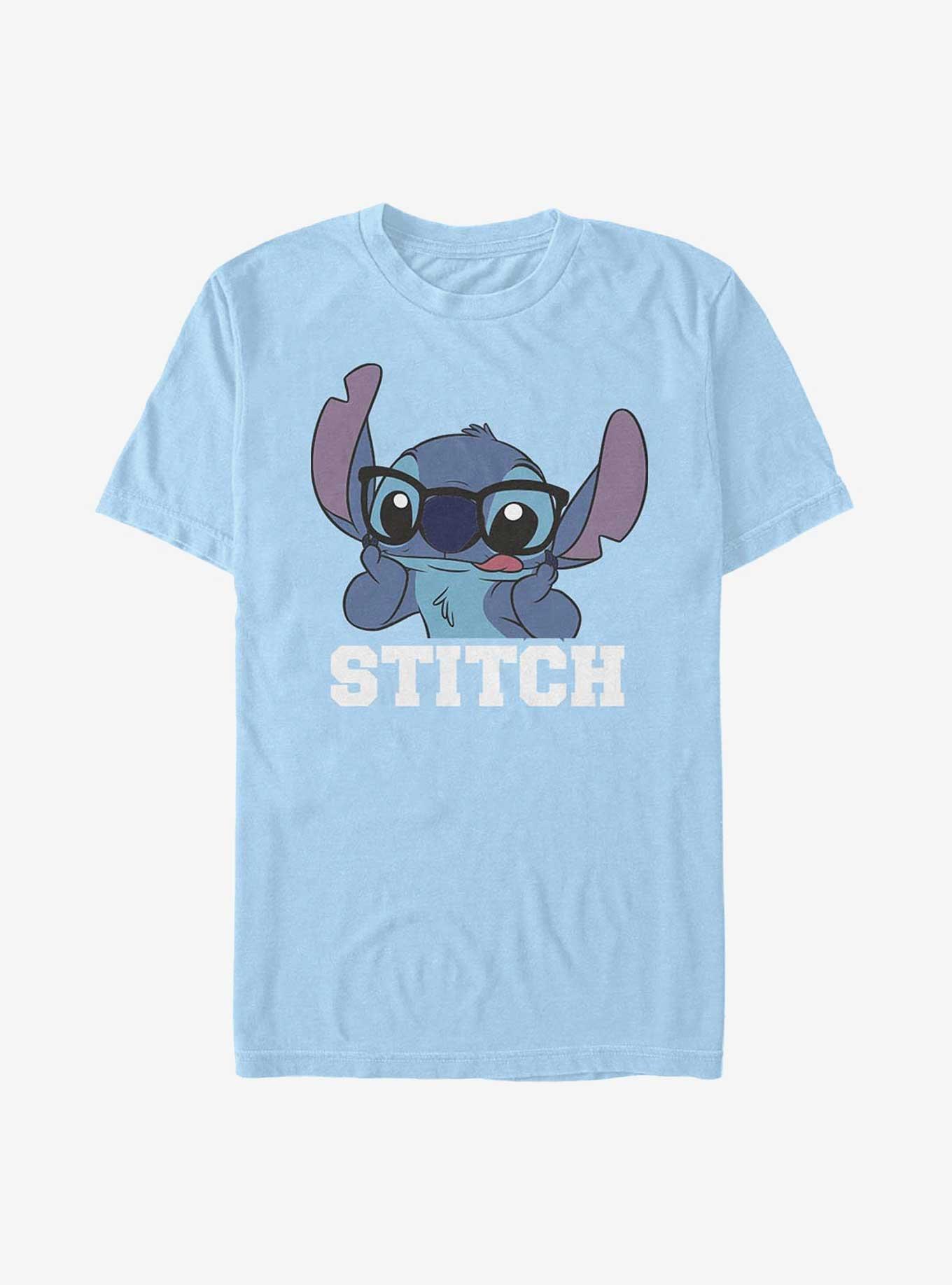 Disney Lilo & Stitch Tongue Out T-Shirt, LT BLUE, hi-res