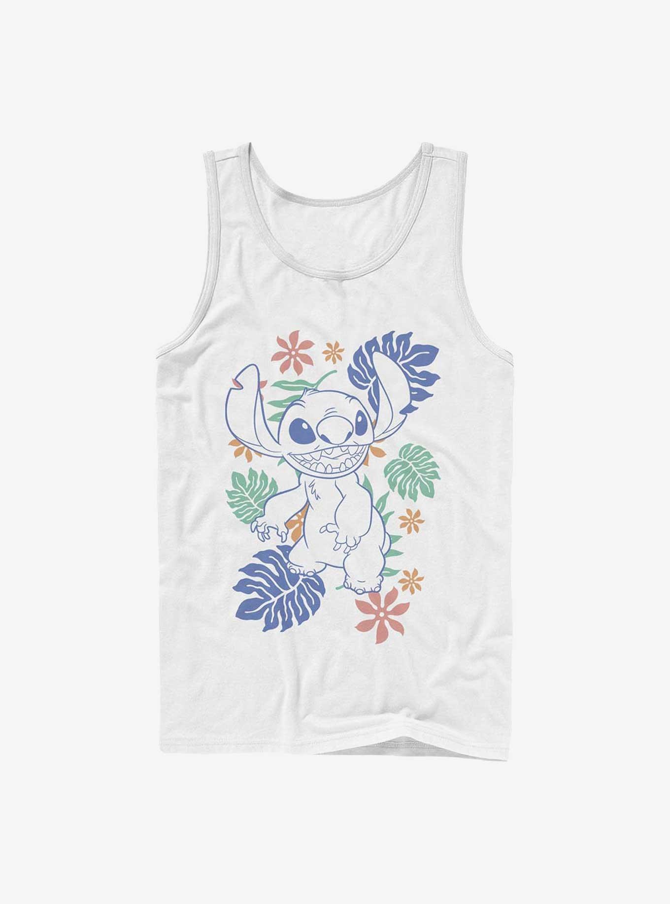 Disney Lilo & Stitch Tropical Stitch Tank, WHITE, hi-res