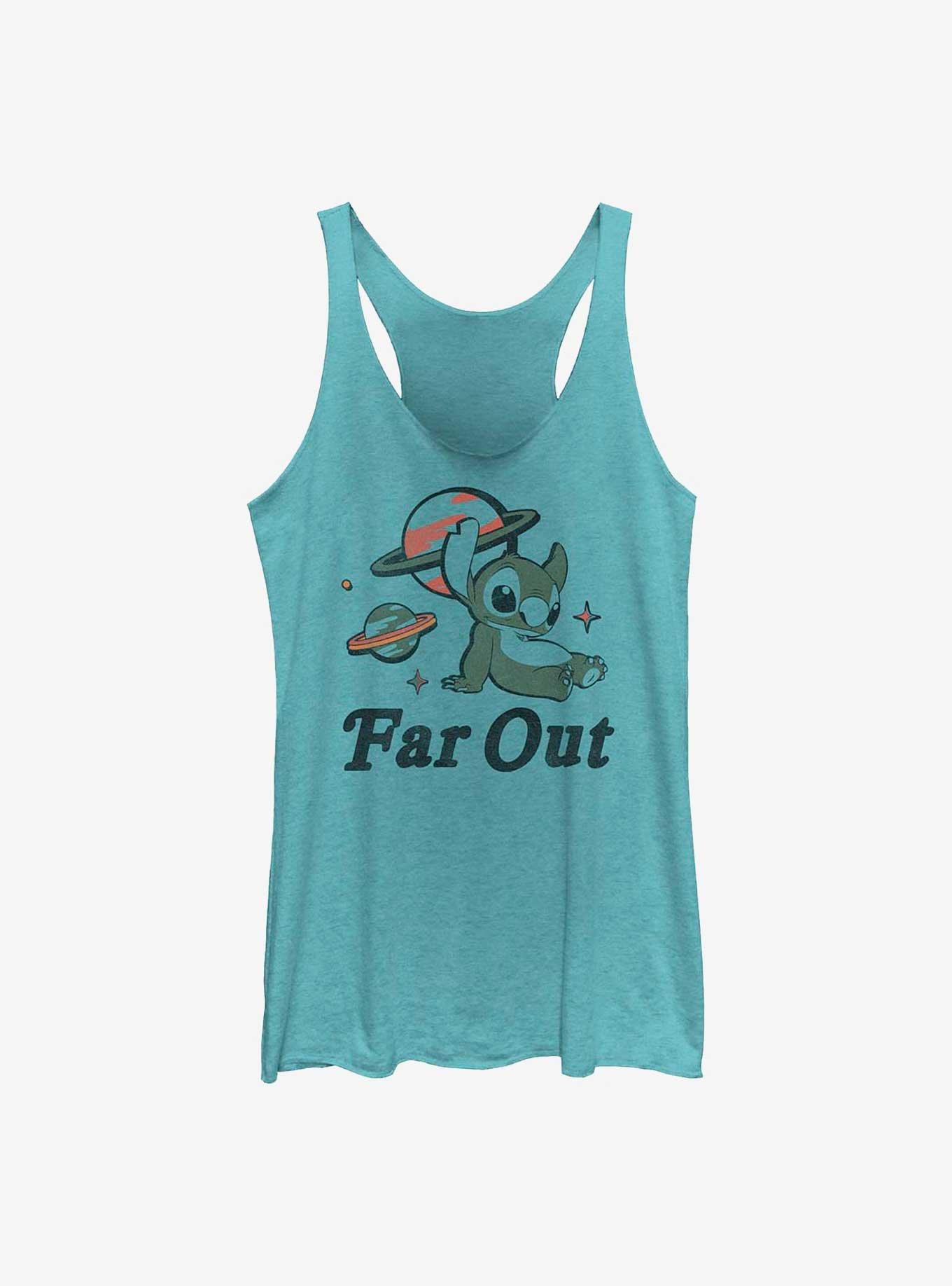 Disney Lilo & Stitch Far Out Stitch Girls Tank, TAHI BLUE, hi-res