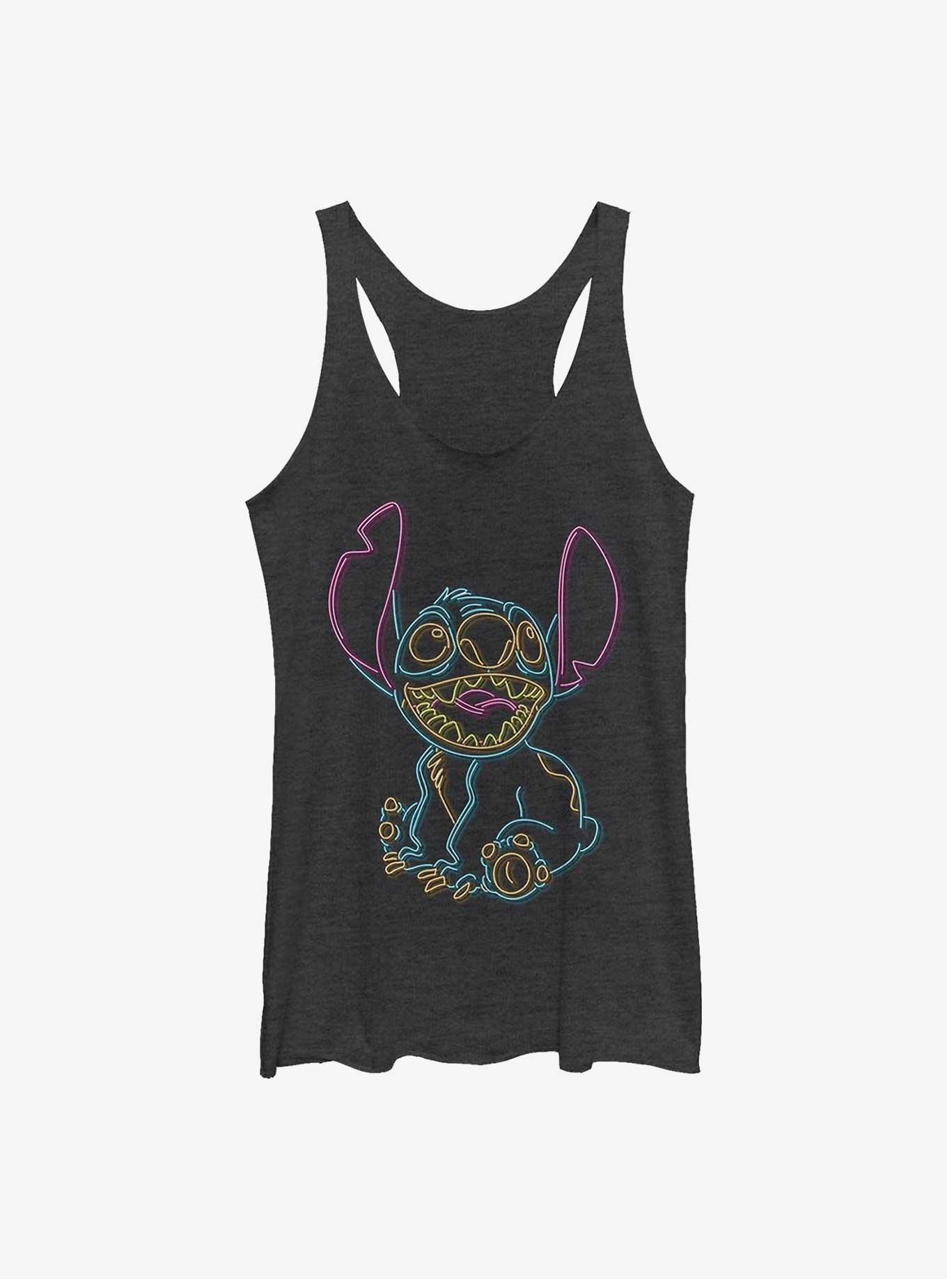 Disney Lilo & Stitch Neon Stitch Girls Tank