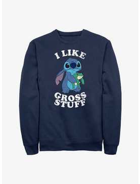 Disney Lilo & Stitch I Like Gross Stuff Stitch Crew Sweatshirt, , hi-res