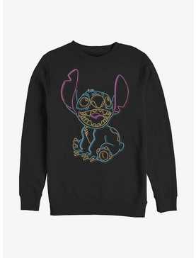 Disney Lilo & Stitch Neon Stitch Crew Sweatshirt, , hi-res