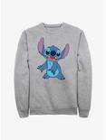 Disney Lilo & Stitch Smile Pose Crew Sweatshirt, ATH HTR, hi-res
