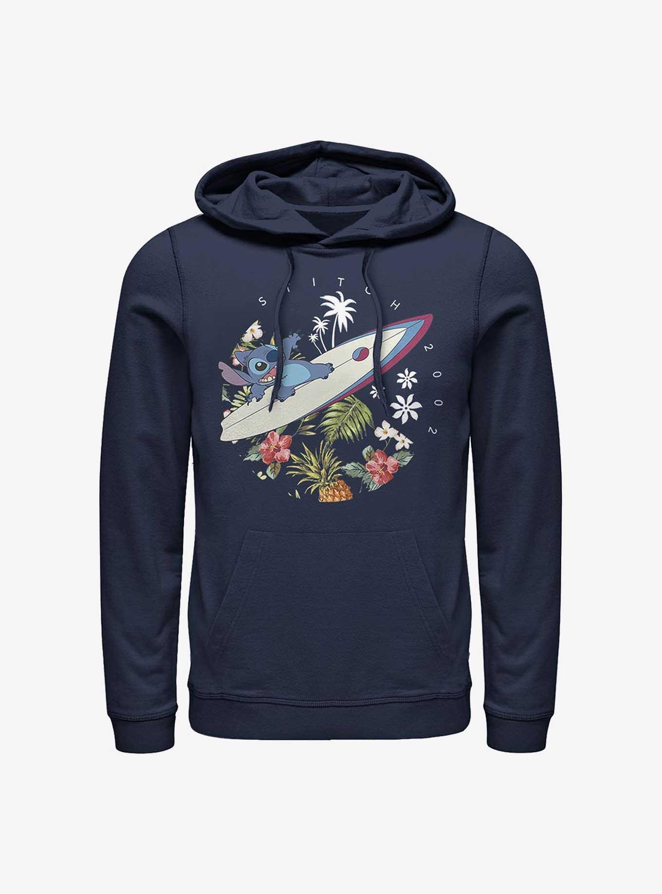 Disney Lilo & Stitch Surfer Dude Hoodie, NAVY, hi-res