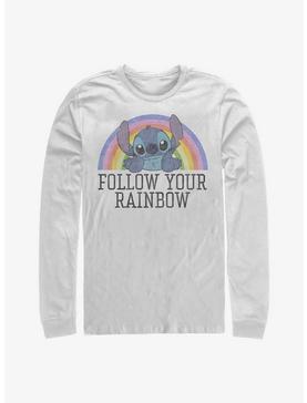 Disney Lilo & Stitch Follow Your Rainbow Long-Sleeve T-Shirt, , hi-res