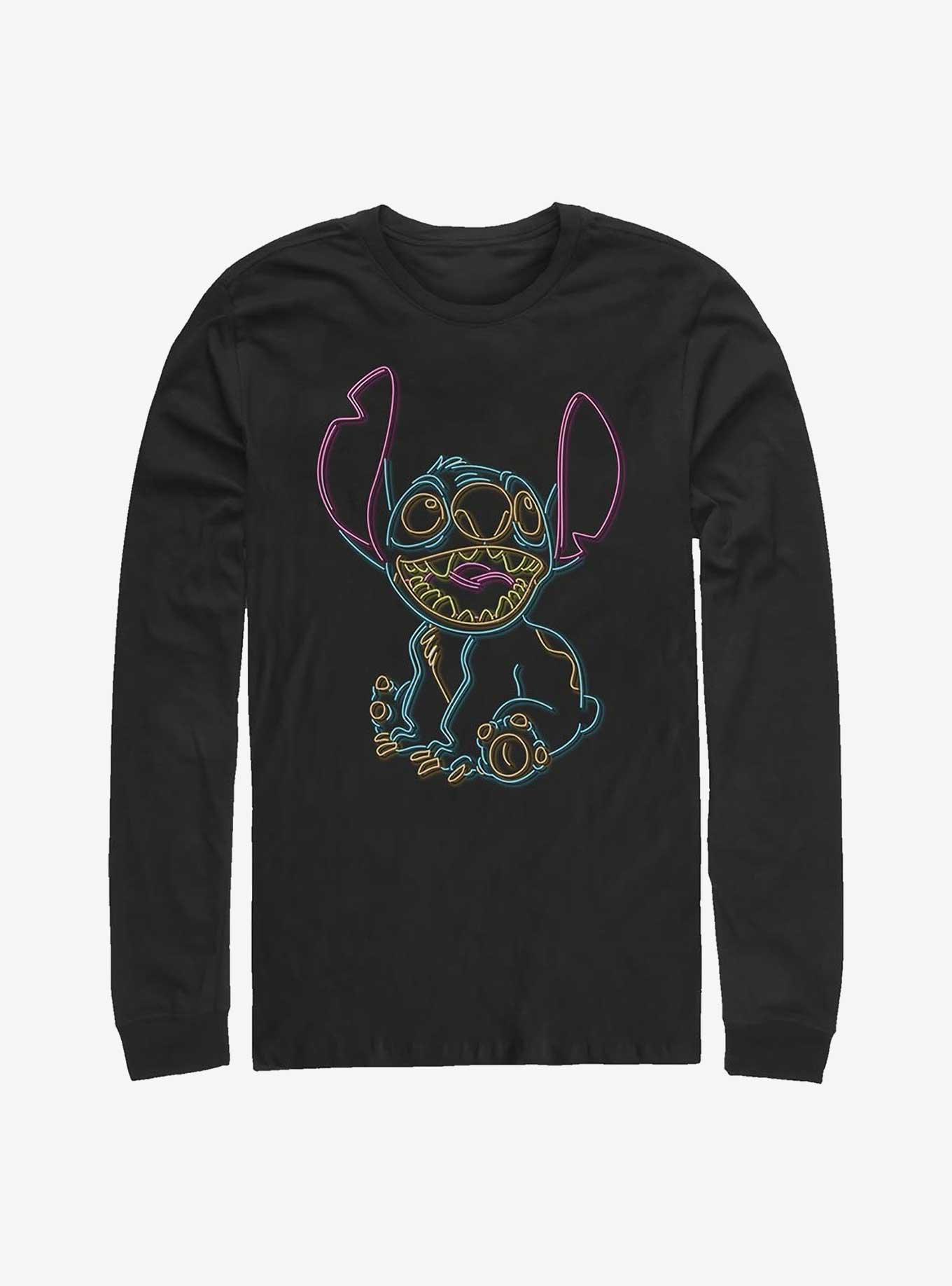 Disney Lilo & Stitch Neon Stitch Long-Sleeve T-Shirt, , hi-res