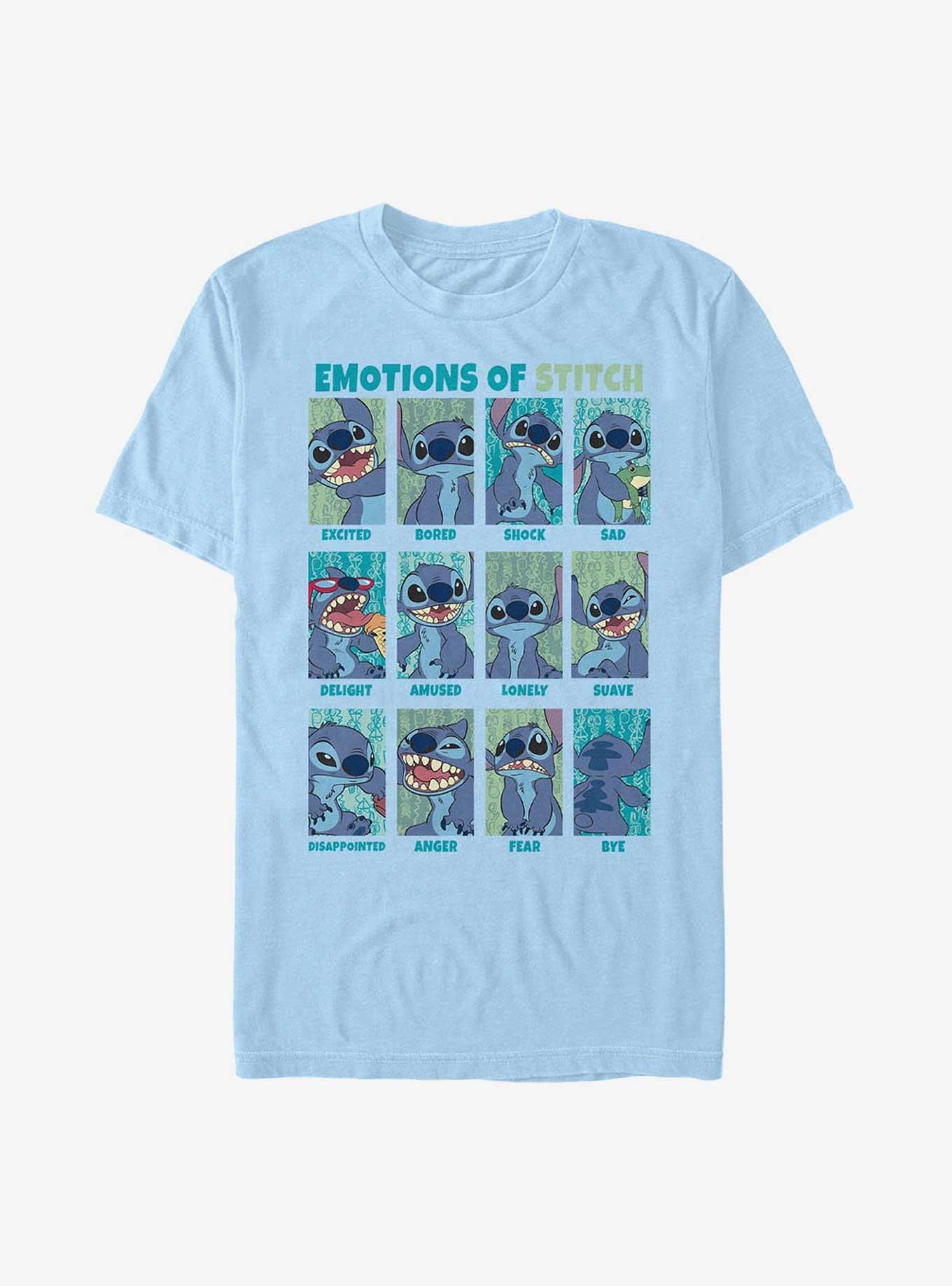 Disney Lilo & Stitch Emotions Of Stitch T-Shirt