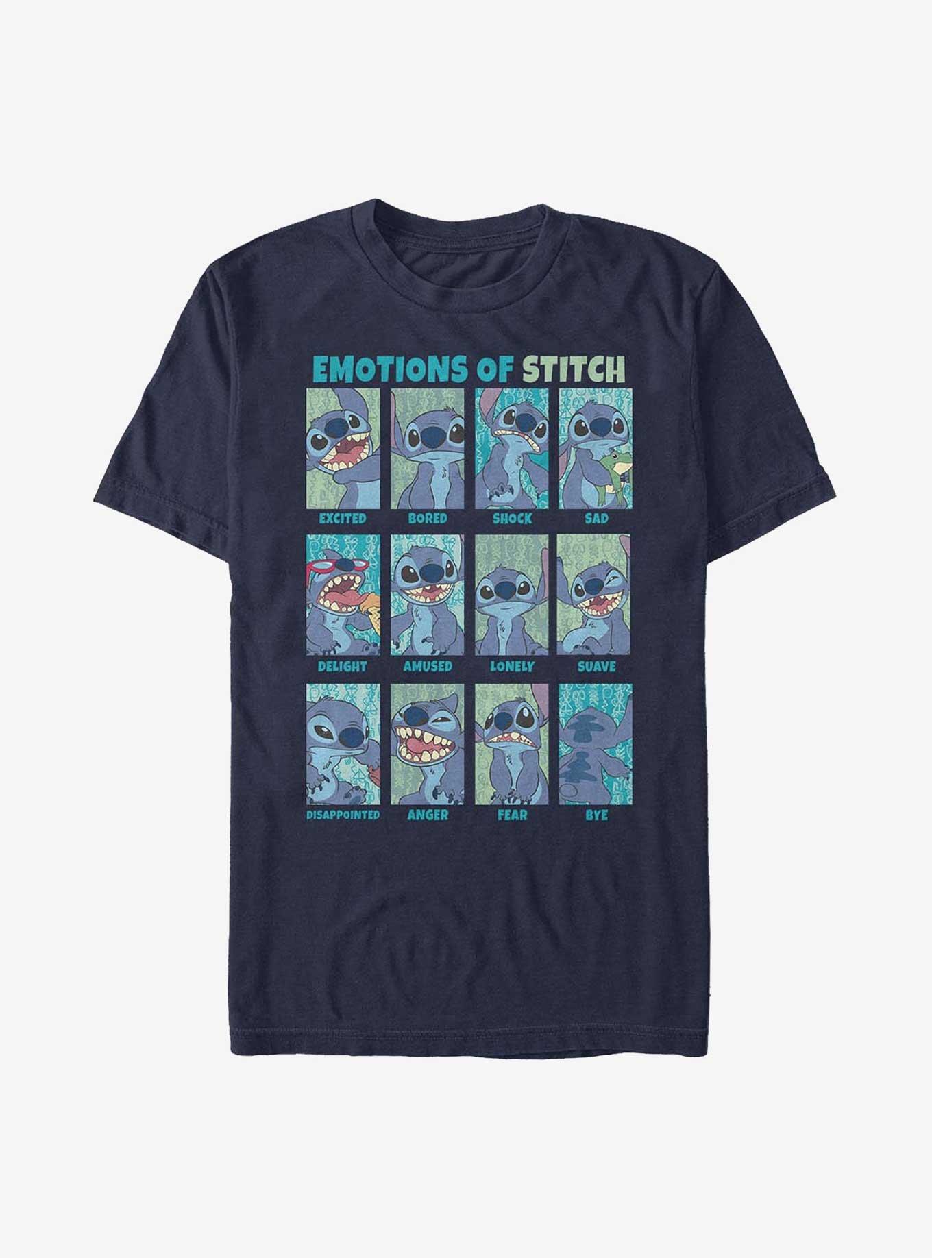 Disney Lilo & Stitch Emotions Of Stitch T-Shirt, , hi-res