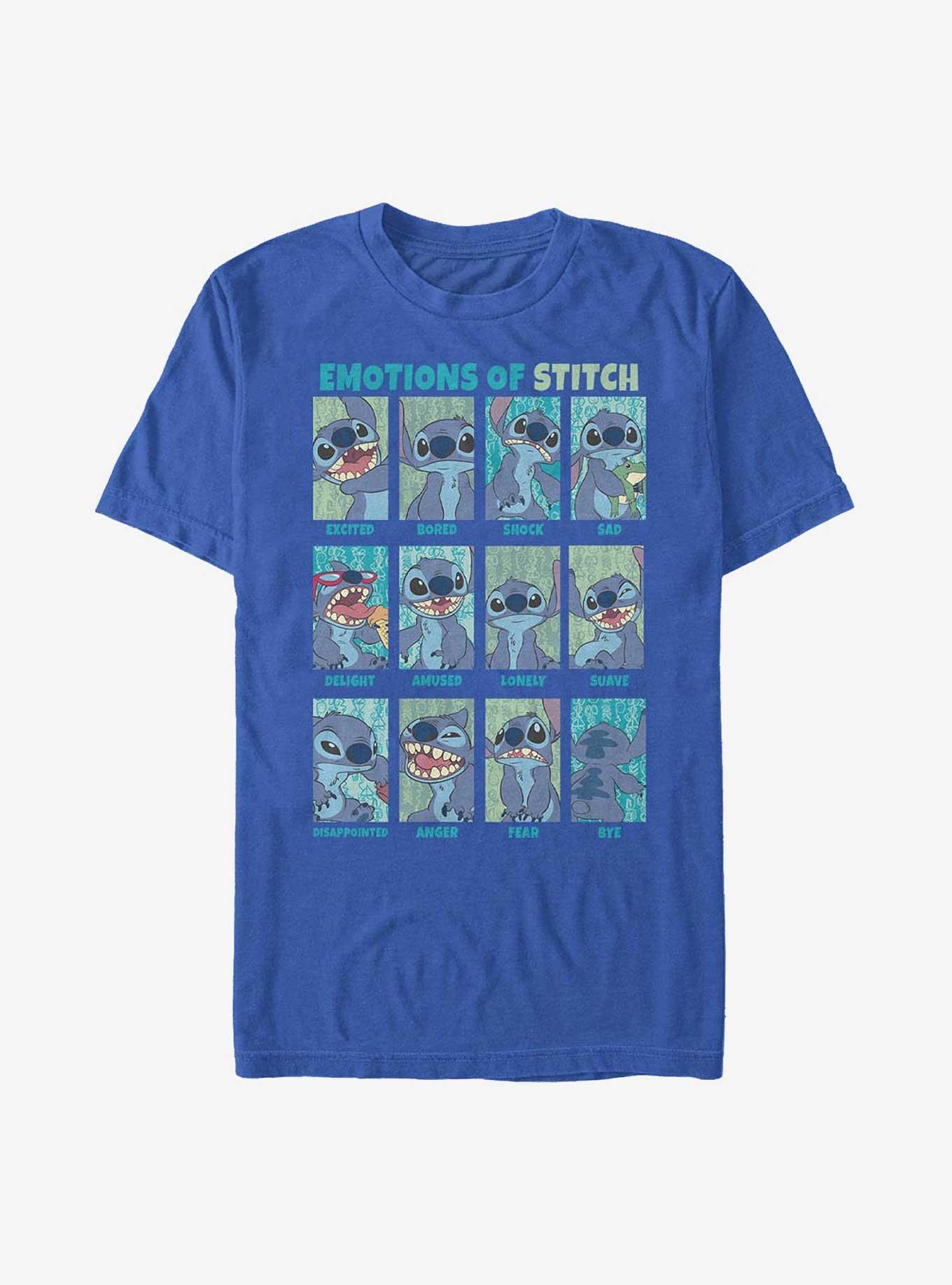 Disney Lilo & Stitch Emotions Of Stitch T-Shirt