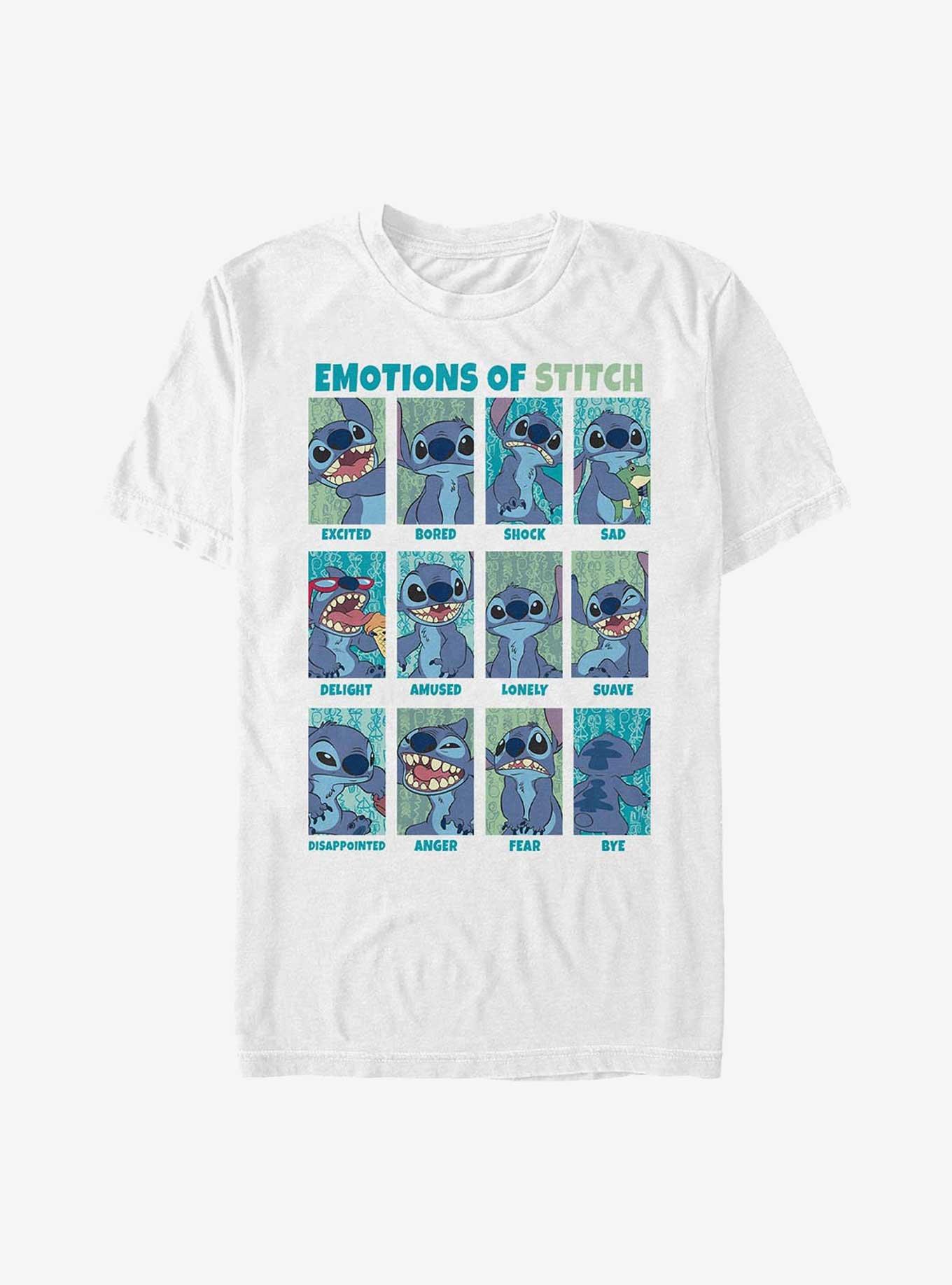 Disney Lilo & Stitch Emotions Of Stitch T-Shirt