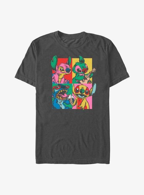 Disney Lilo & Stitch Grunge Stitch T-Shirt - GREY | Hot Topic