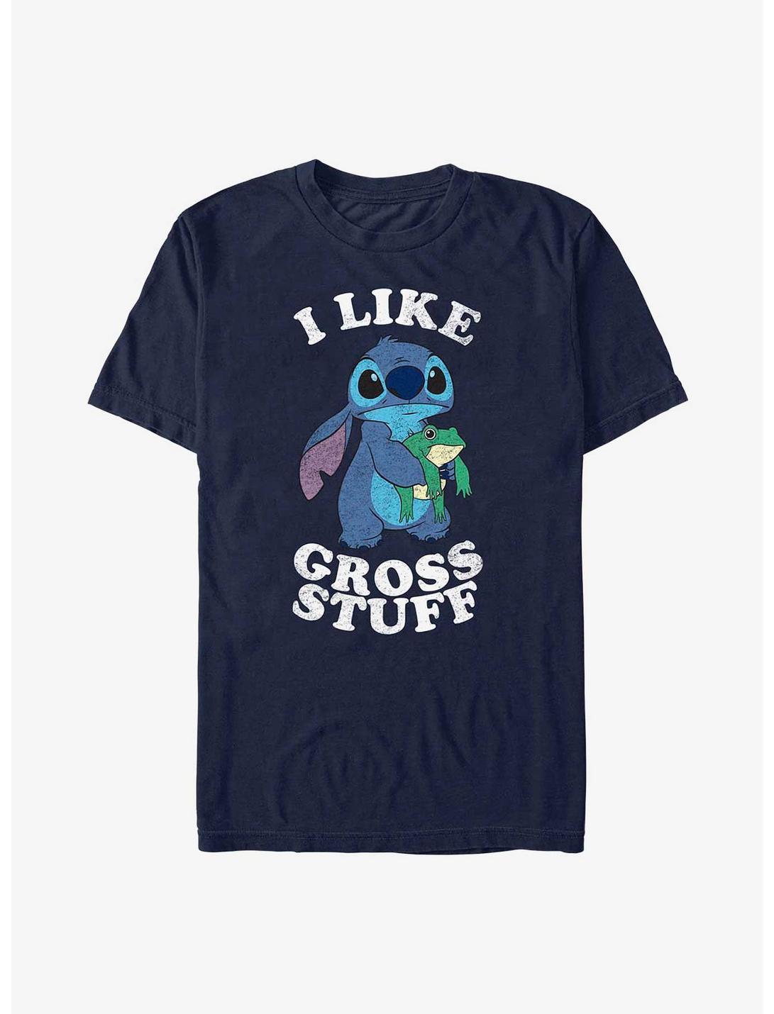 Disney Lilo & Stitch I Like Gross Stuff Stitch T-Shirt, NAVY, hi-res