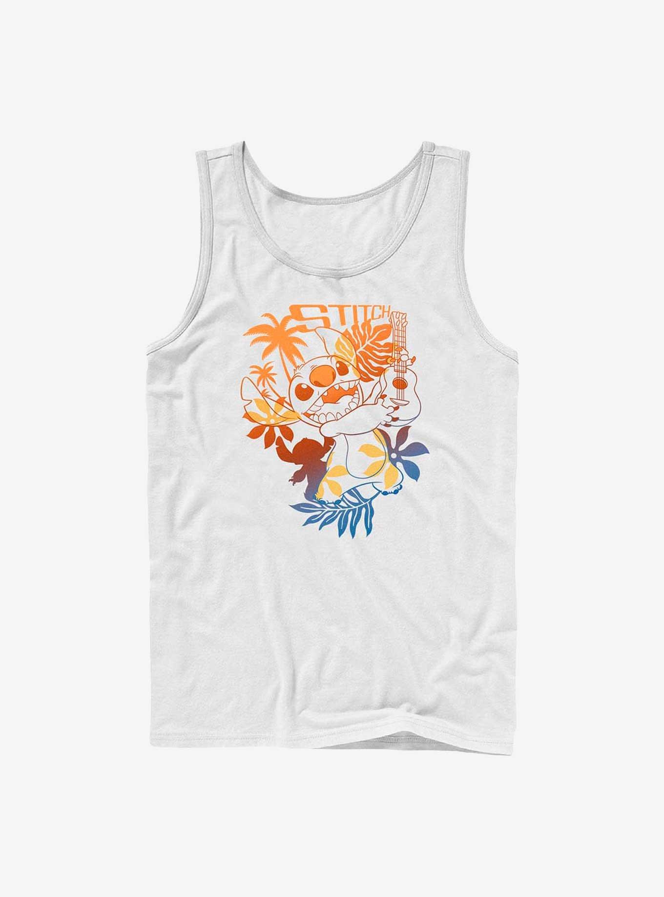 Disney Lilo & Stitch Aloha Stitch Tank, WHITE, hi-res