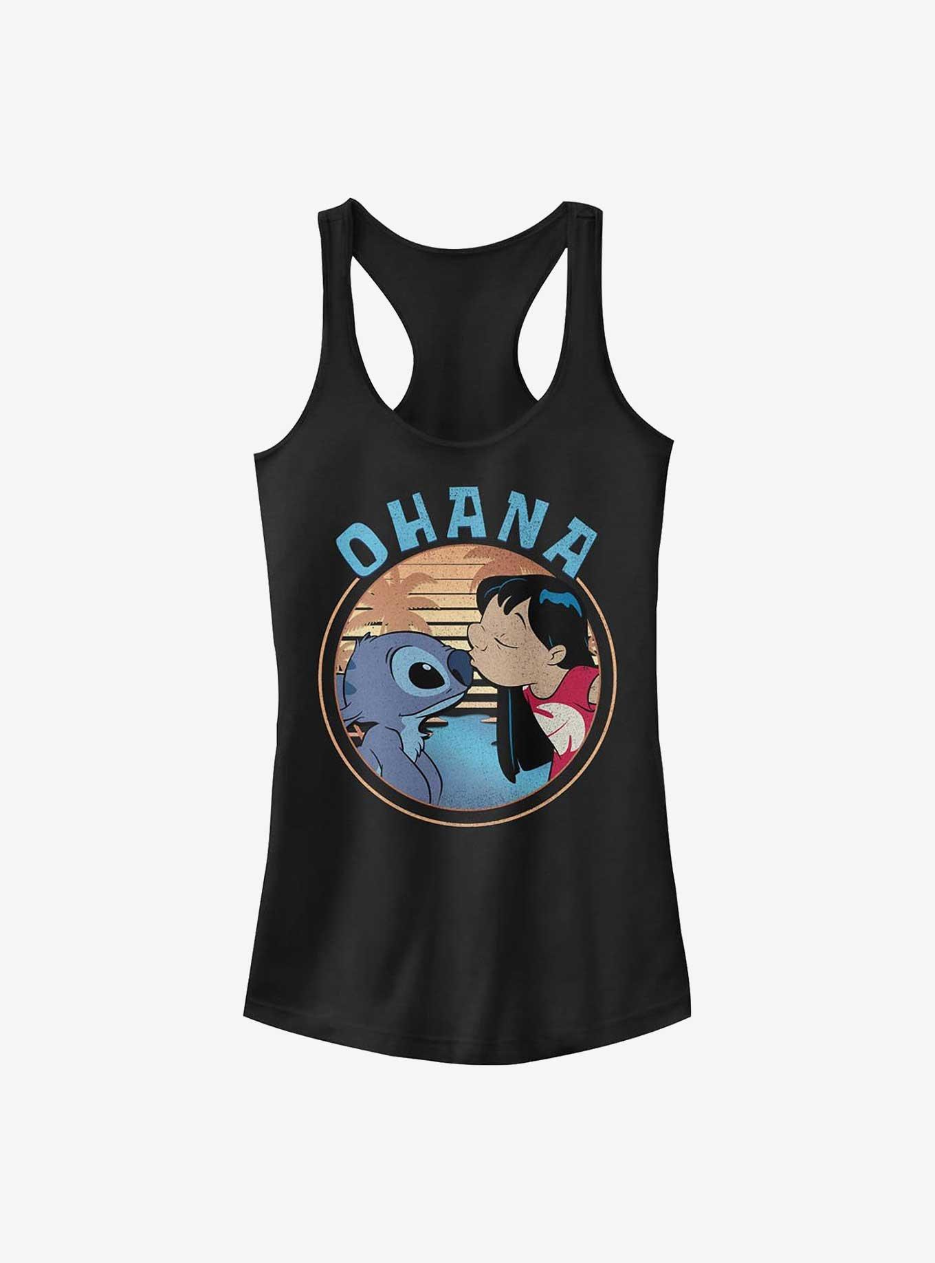 Disney Lilo & Stitch Ohana Frame Girls Tank, BLACK, hi-res