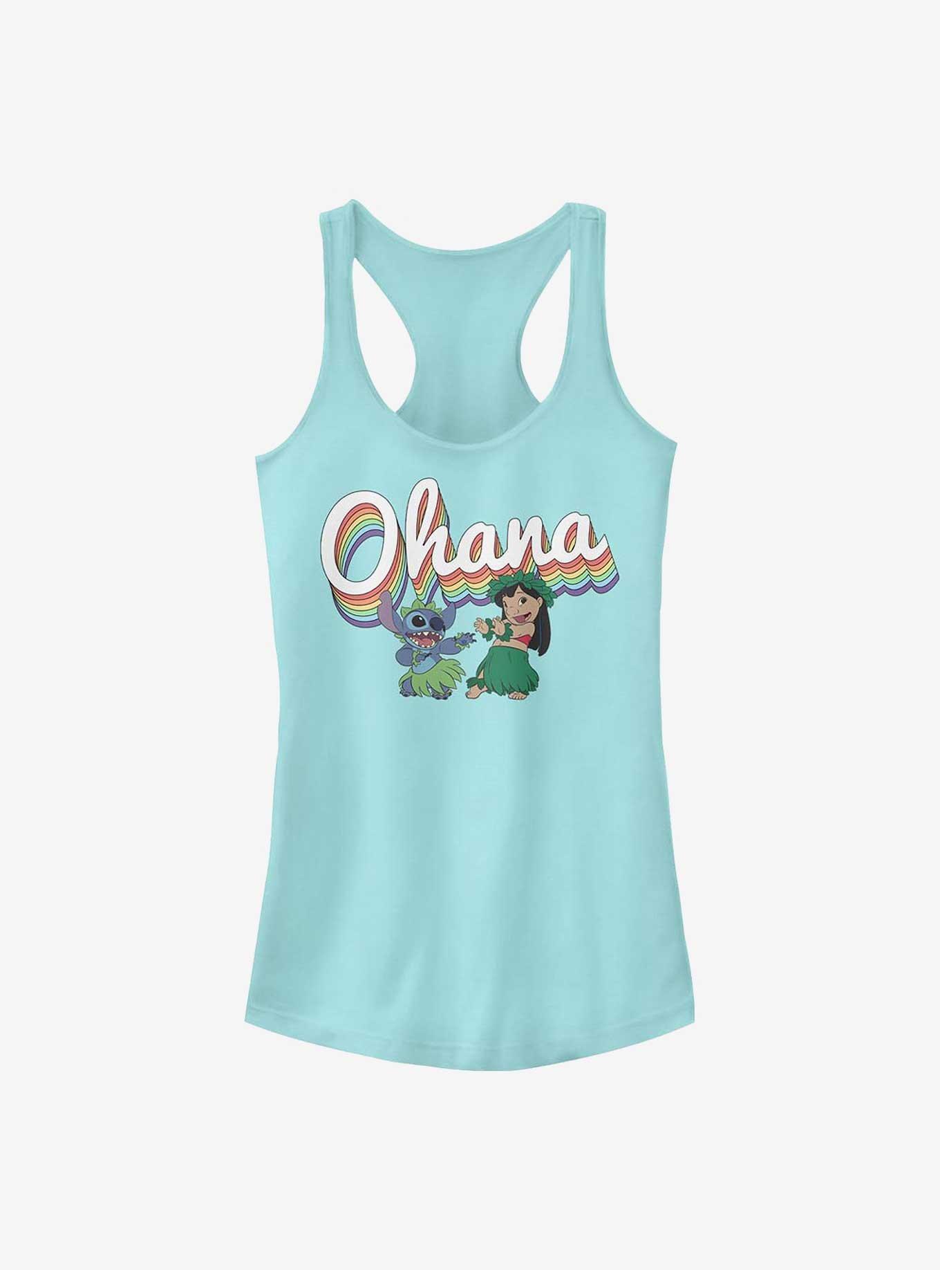 Disney Lilo & Stitch Rainbow Ohana Girls Tank, , hi-res