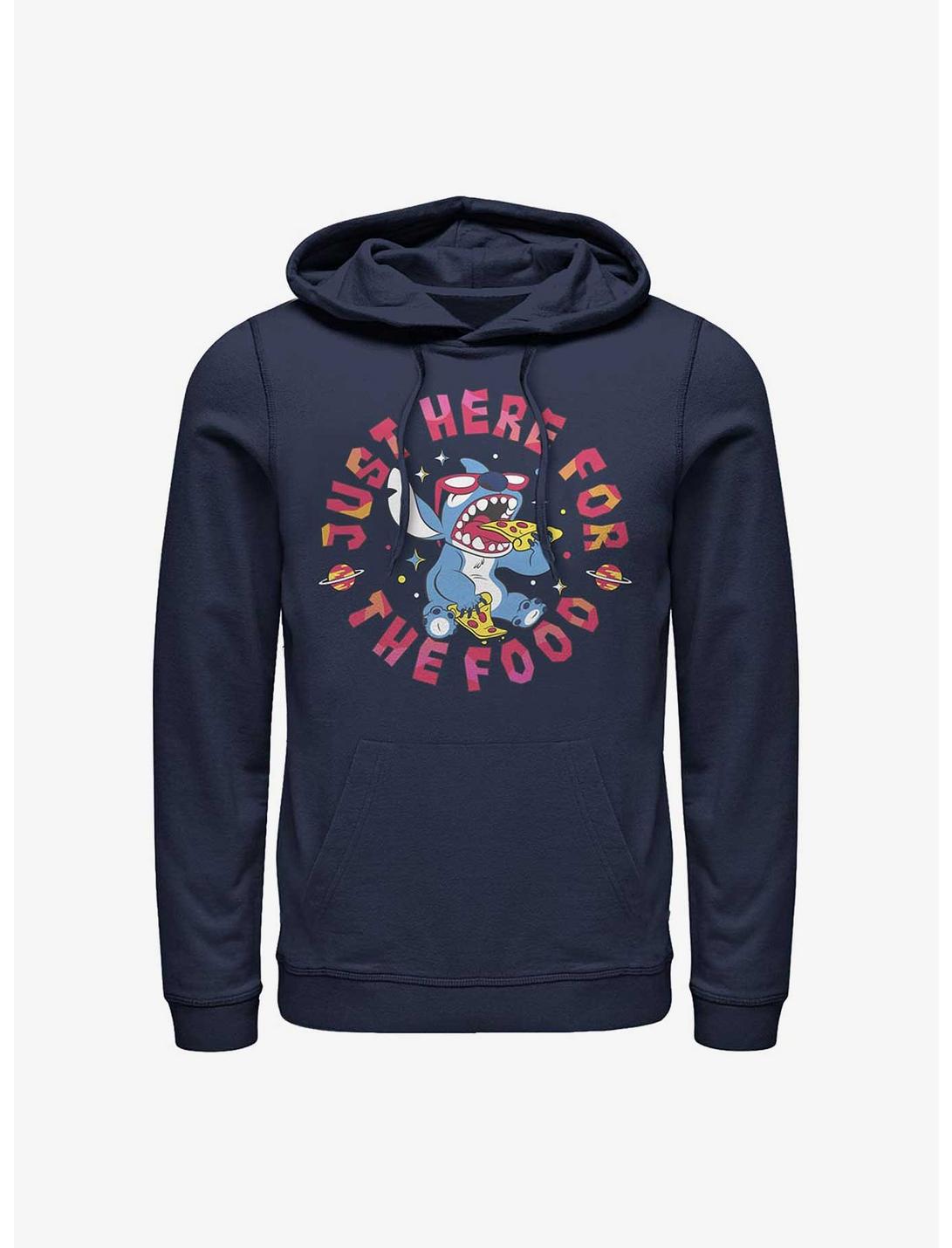 Disney Lilo & Stitch Just Here For The Food Hoodie, NAVY, hi-res
