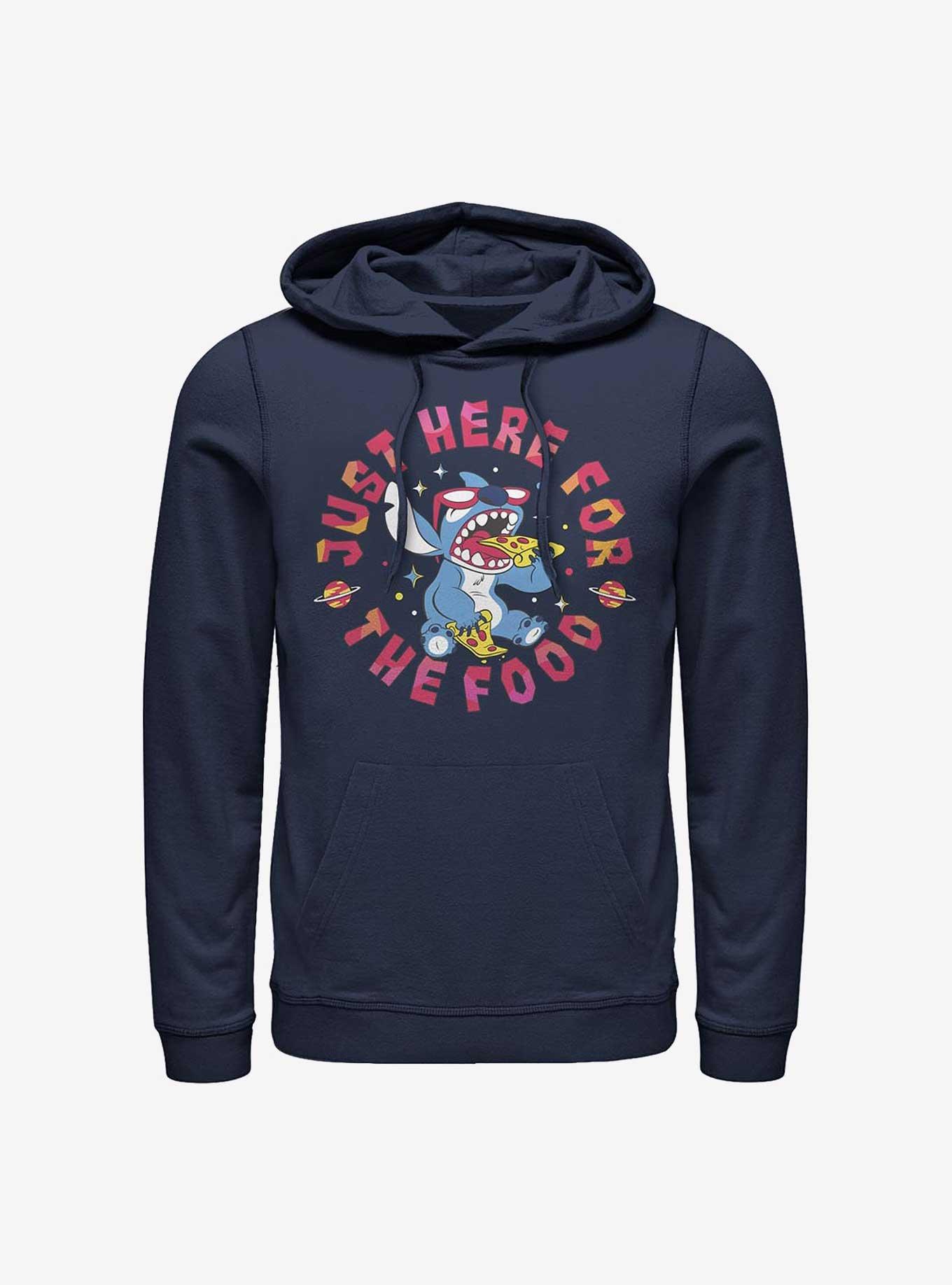 Disney Lilo & Stitch Just Here For The Food Hoodie, NAVY, hi-res