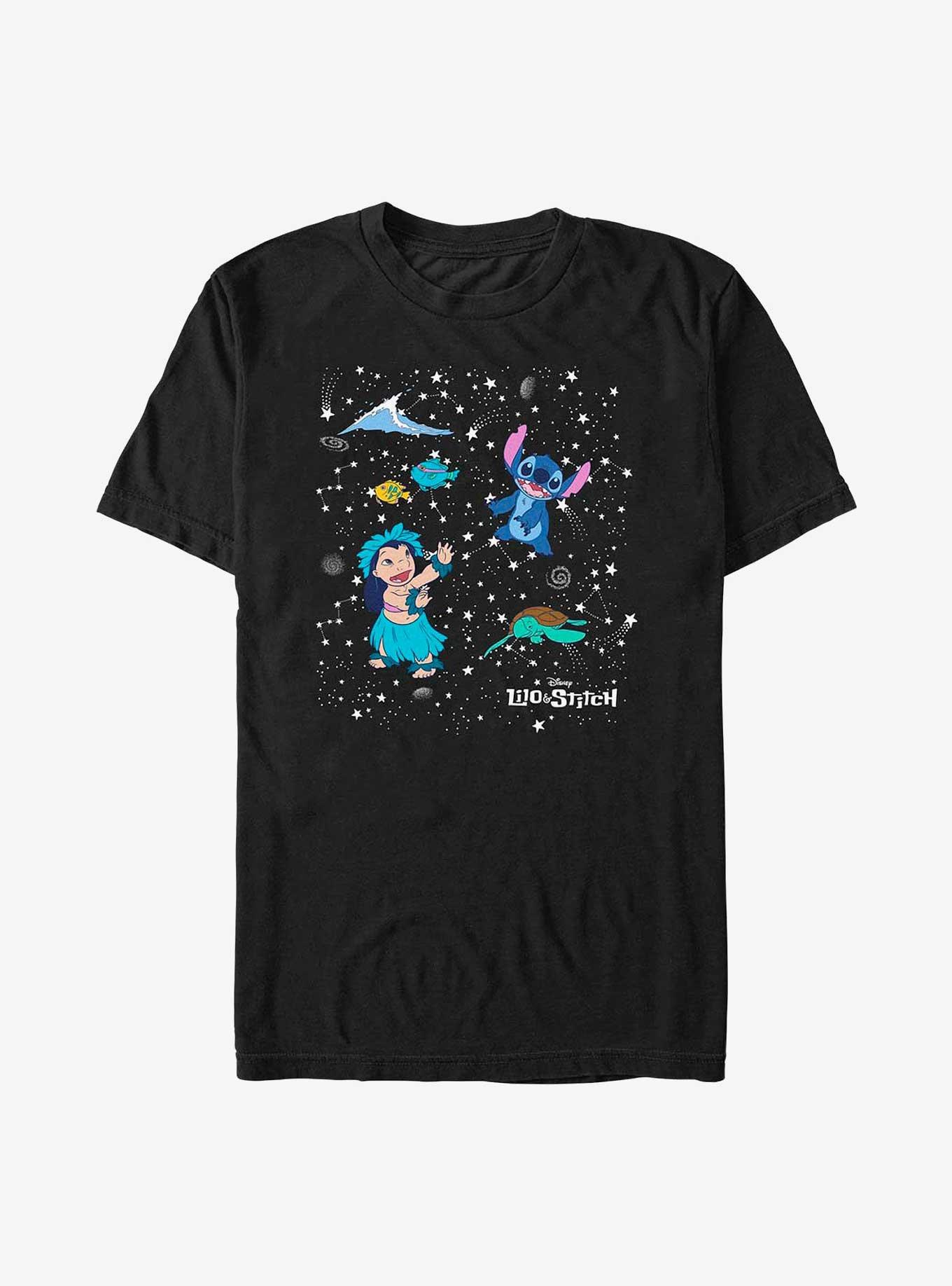 Disney Lilo & Stitch Constellation T-Shirt, BLACK, hi-res