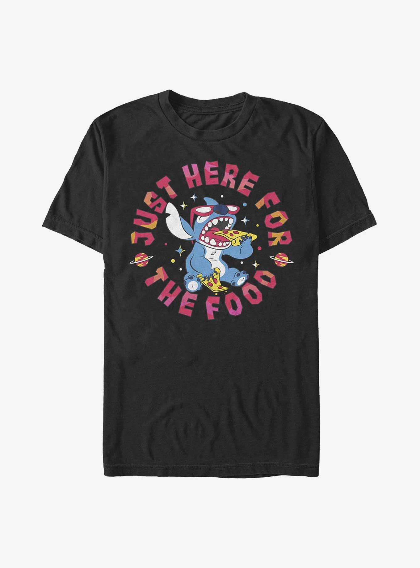 Disney Lilo & Stitch Just Here For The Food T-Shirt