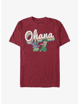 Disney Lilo & Stitch Rainbow Ohana T-Shirt, , hi-res