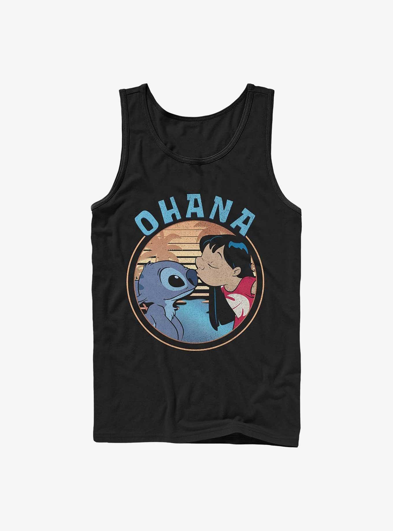 Disney Lilo & Stitch Ohana Frame Tank, BLACK, hi-res