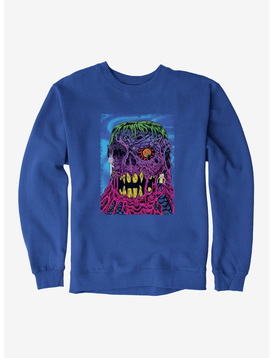 Rick And Morty One Eyed Monster Sweatshirt, , hi-res