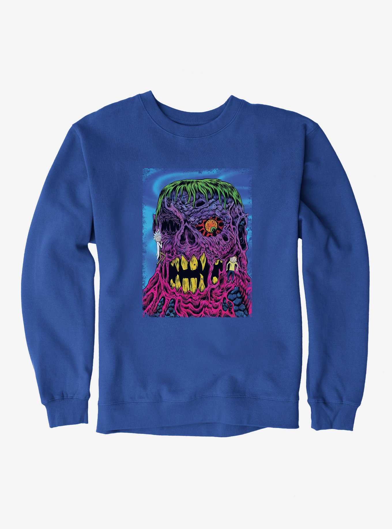 Rick And Morty One Eyed Monster Sweatshirt, , hi-res