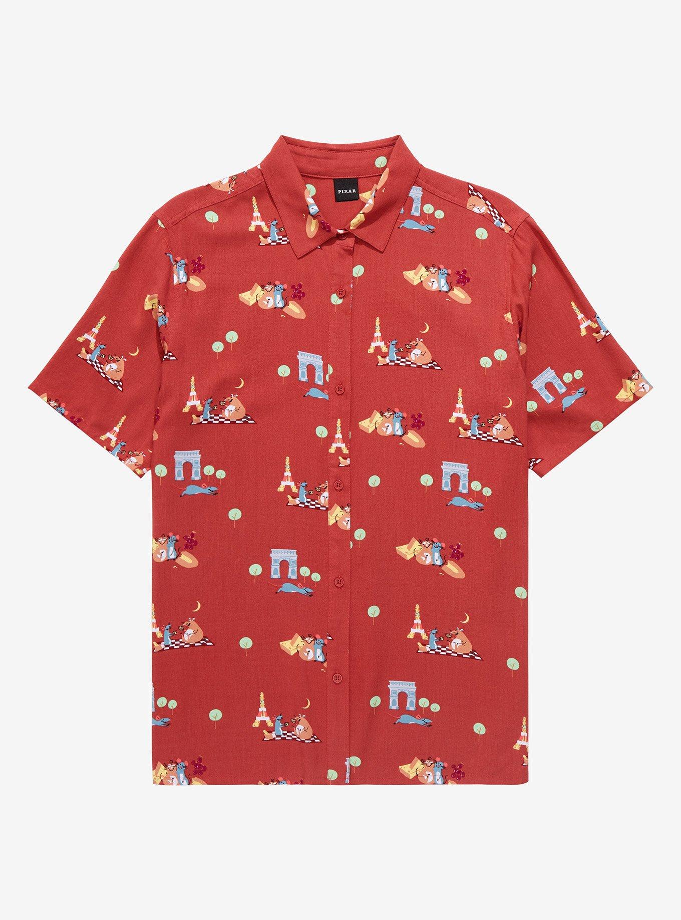 Disney Pixar Wall E Scenic Woven Button Up Boxlunch E vrogue.co