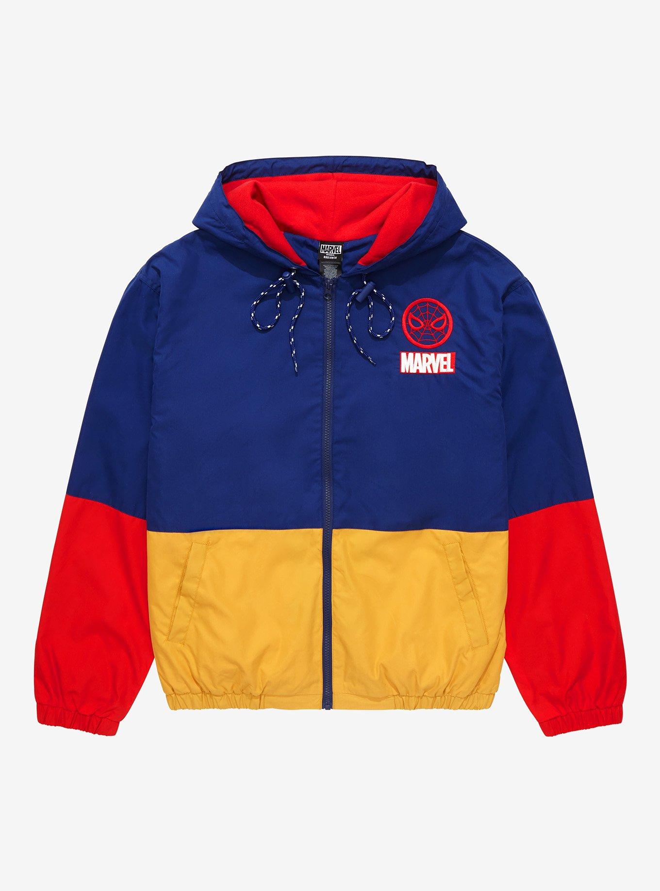 Marvel Spider-Man Hang in There Color Block Jacket - BoxLunch