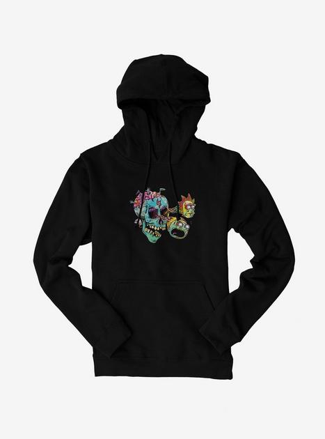 Rick and morty white hoodie hot sale