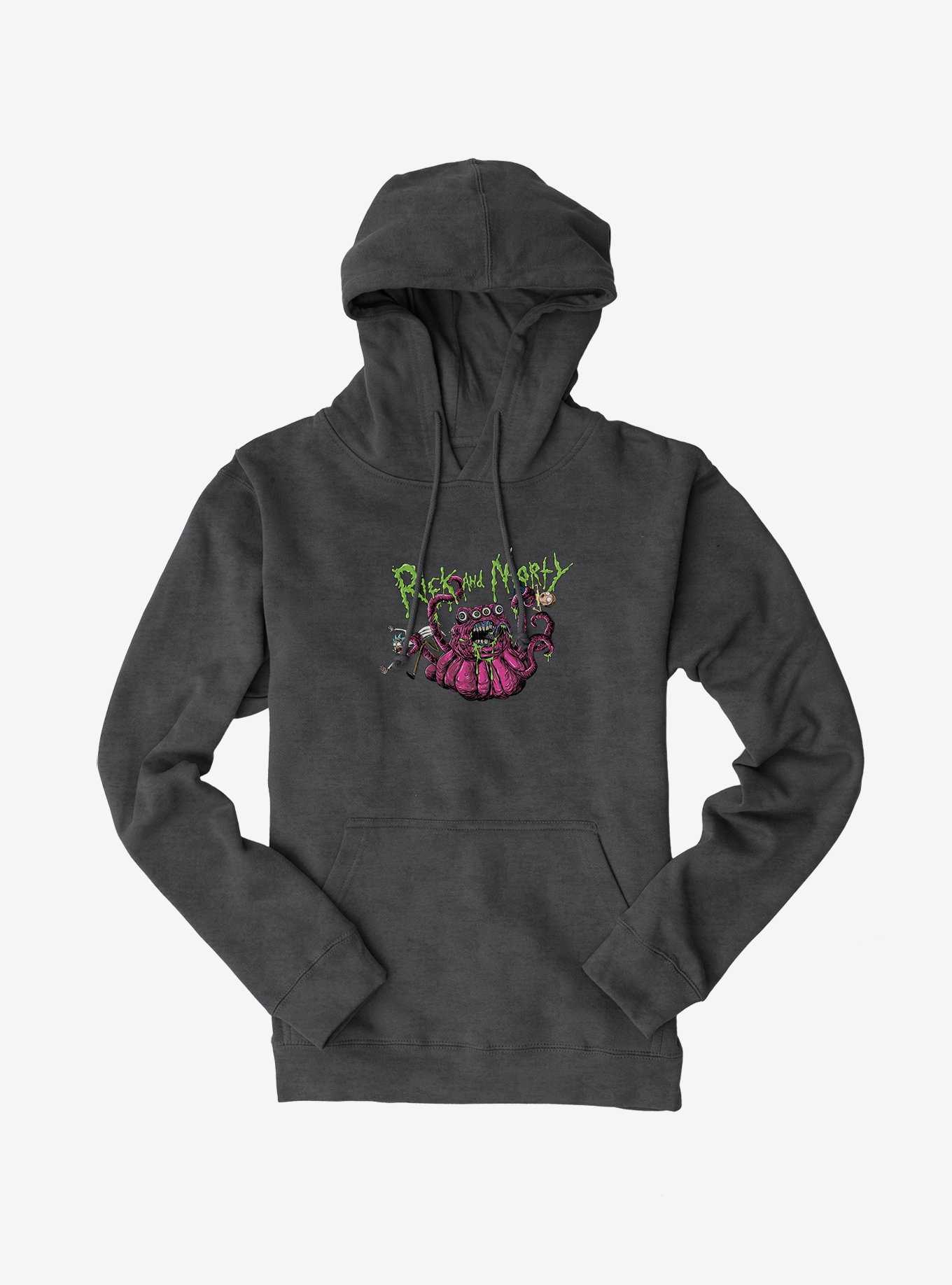 Rick And Morty Four Eyed Monster Hoodie, , hi-res