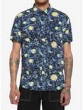 Starry Night Woven Button-Up, BLACK, hi-res