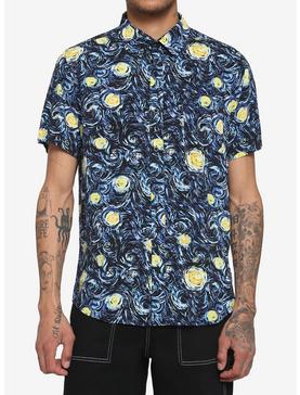Starry Night Woven Button-Up, , hi-res