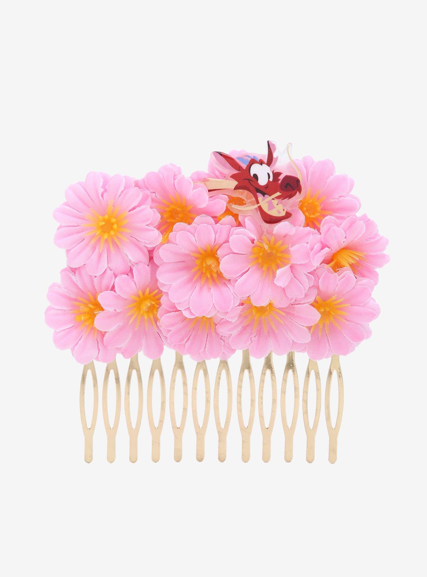 Disney Mulan Mushu Floral Hair Barrette - BoxLunch Exclusive, , hi-res